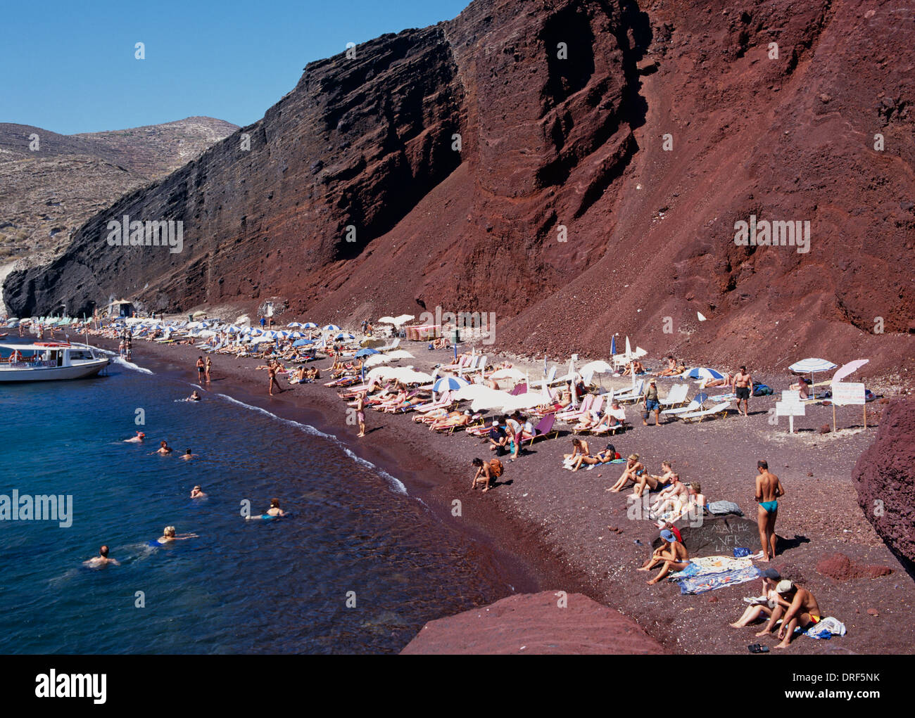 Red Beach Santorini griechische Inseln Griechenland Hellas Stockfoto