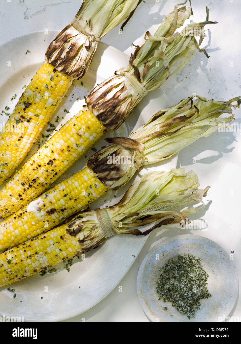 Maryland USA Buffettisch Süßmais Maiskolben Stockfoto