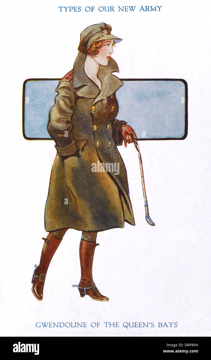 Frau in der Armee Stockfoto
