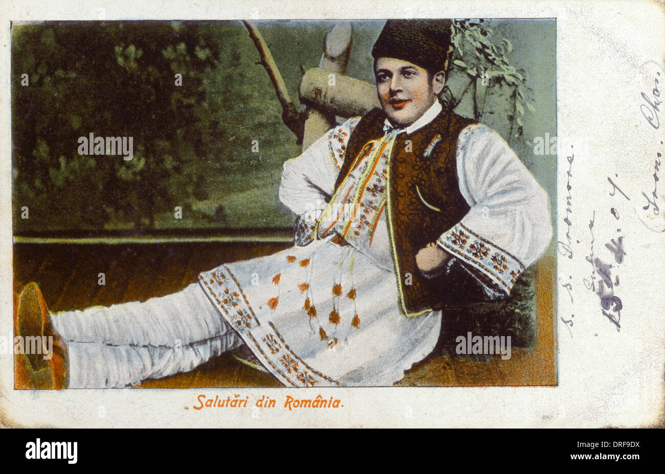 Rumänische Tracht Stockfoto