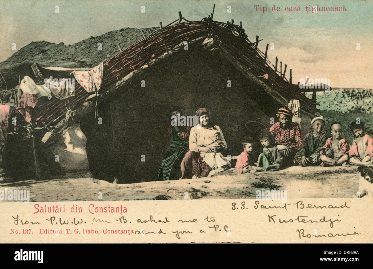Gypsy Haus - Rumänien Stockfoto