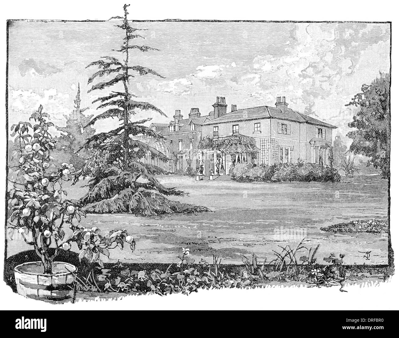 Villa Park Gate Wanstead Wohnungen London Borough of Redbridge um 1880 Stockfoto