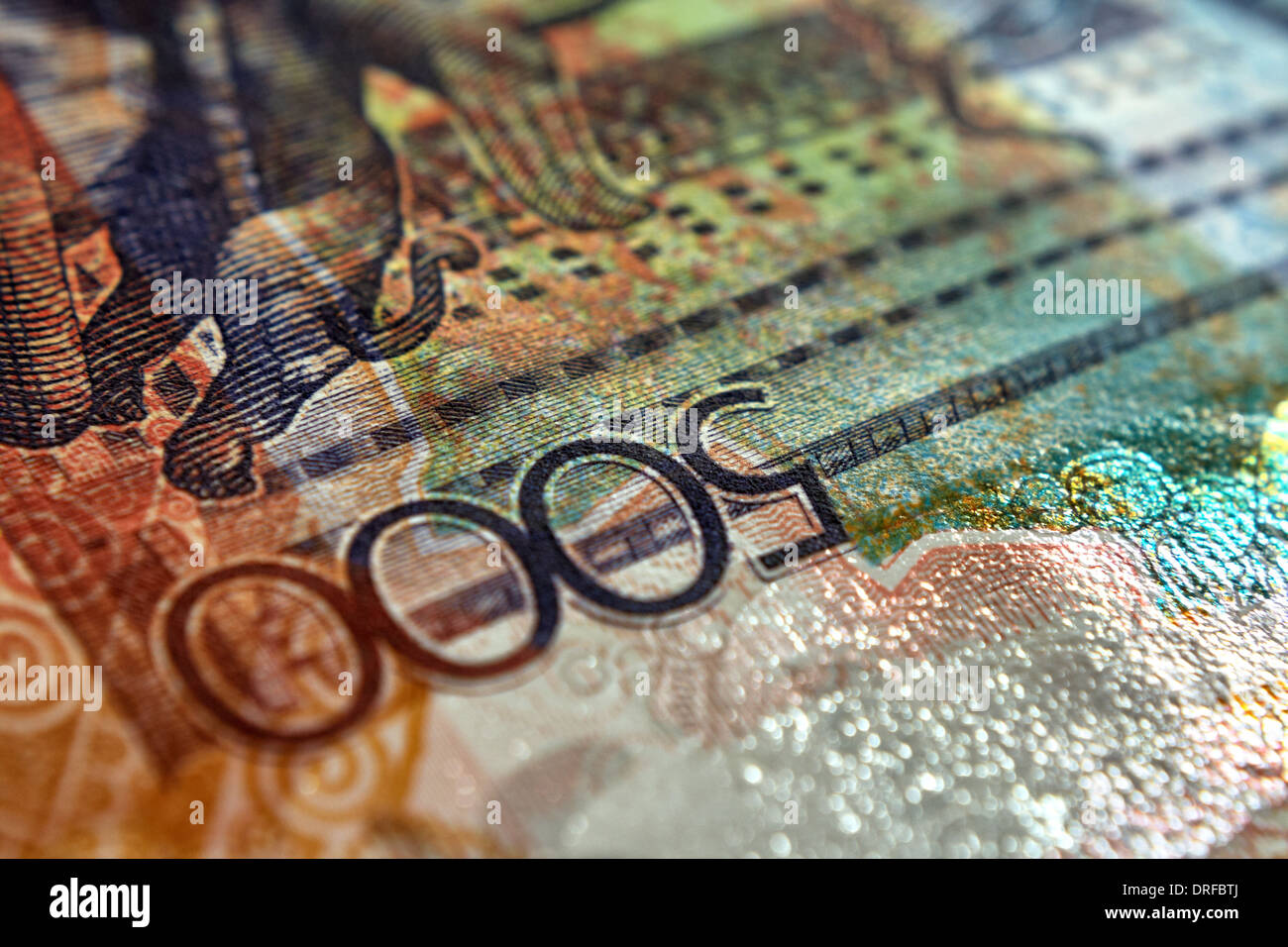 Asien, Bank, Banknoten, Wirtschaft, Währung, Finanzen, Kasachstan, Geld, Papier, Tenge, Reisen, Reichtum, asiatisch, Wappen, blau, Karte, Stockfoto