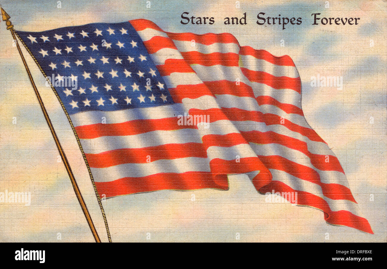 US-Flagge Stockfoto