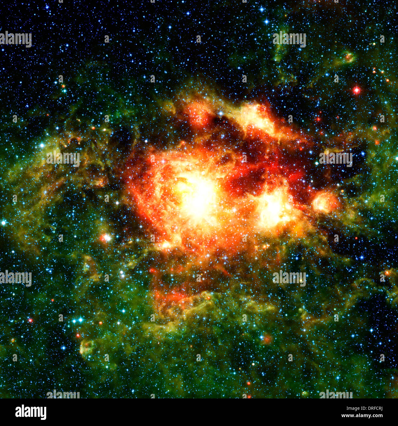 Stellar Sturm von infrarotem Licht Stockfoto