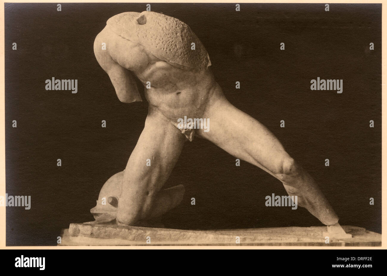 Statue eines griechischen Soldaten Stockfoto
