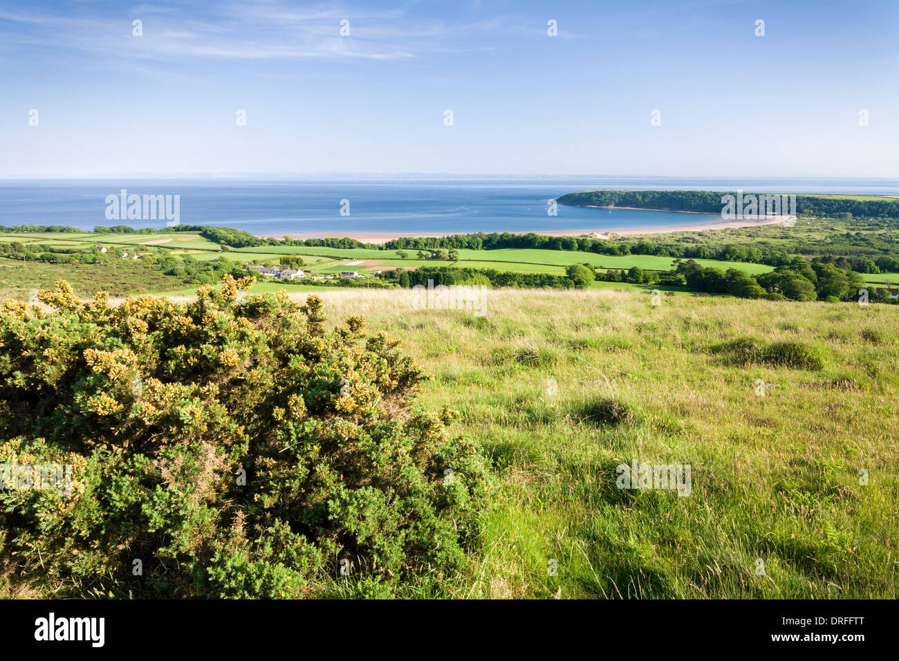 Oxwich Bay Gower Halbinsel Wales UK Stockfoto