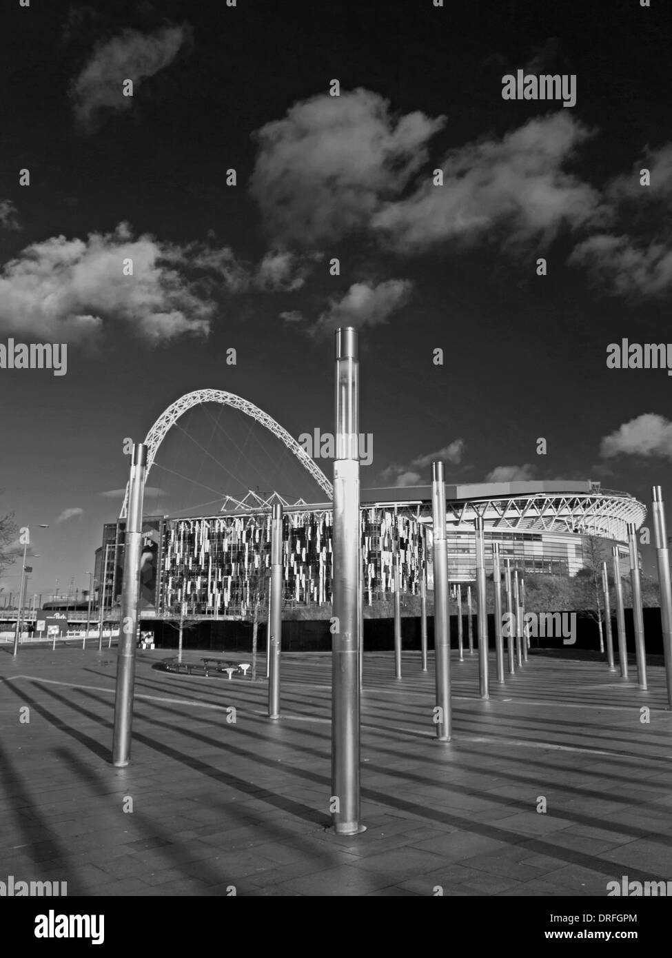 Ansicht des Wembley-Stadion, London Borough of Brent, London, England, Vereinigtes Königreich Stockfoto