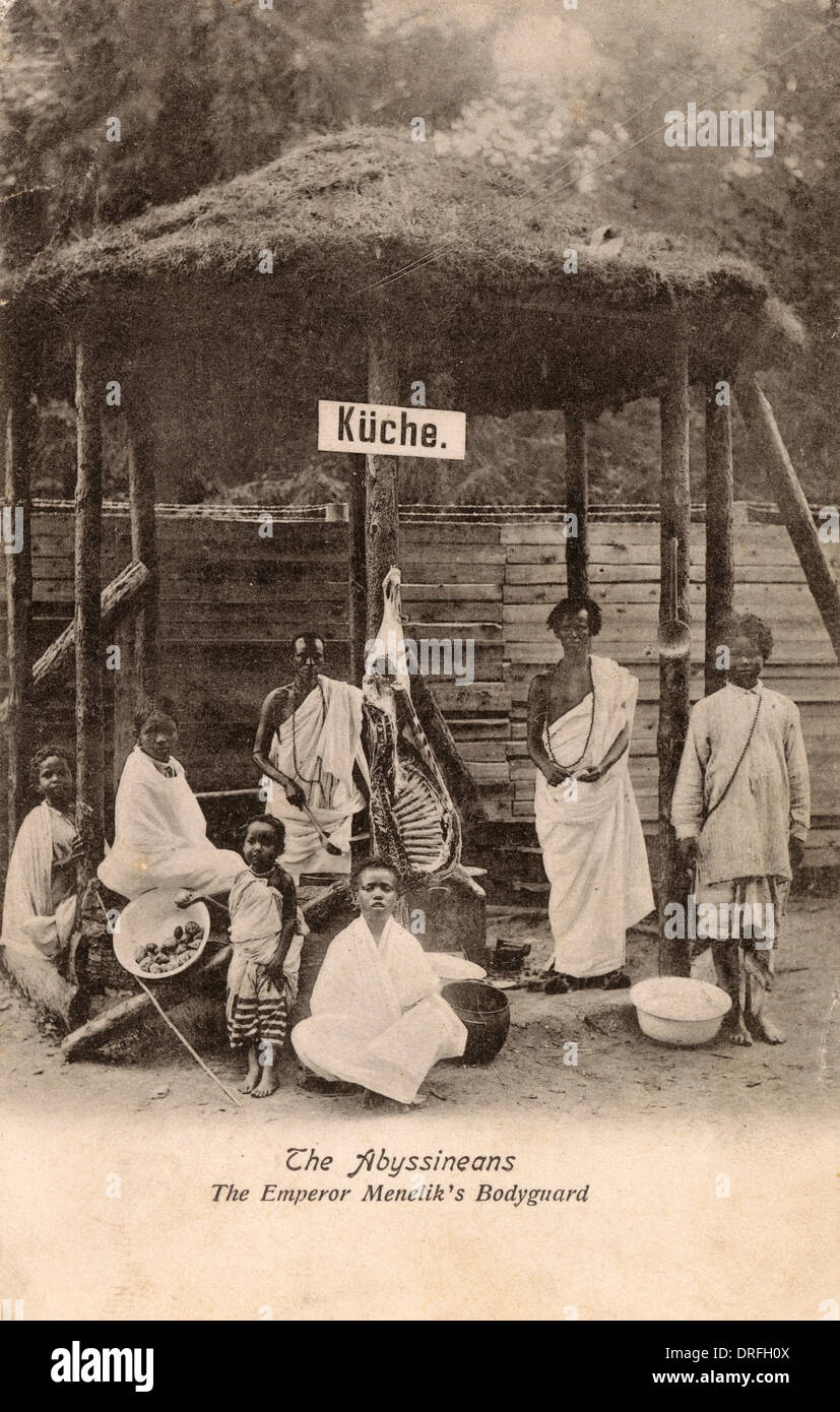 Kaiser Menelik Bodyguard Stockfoto