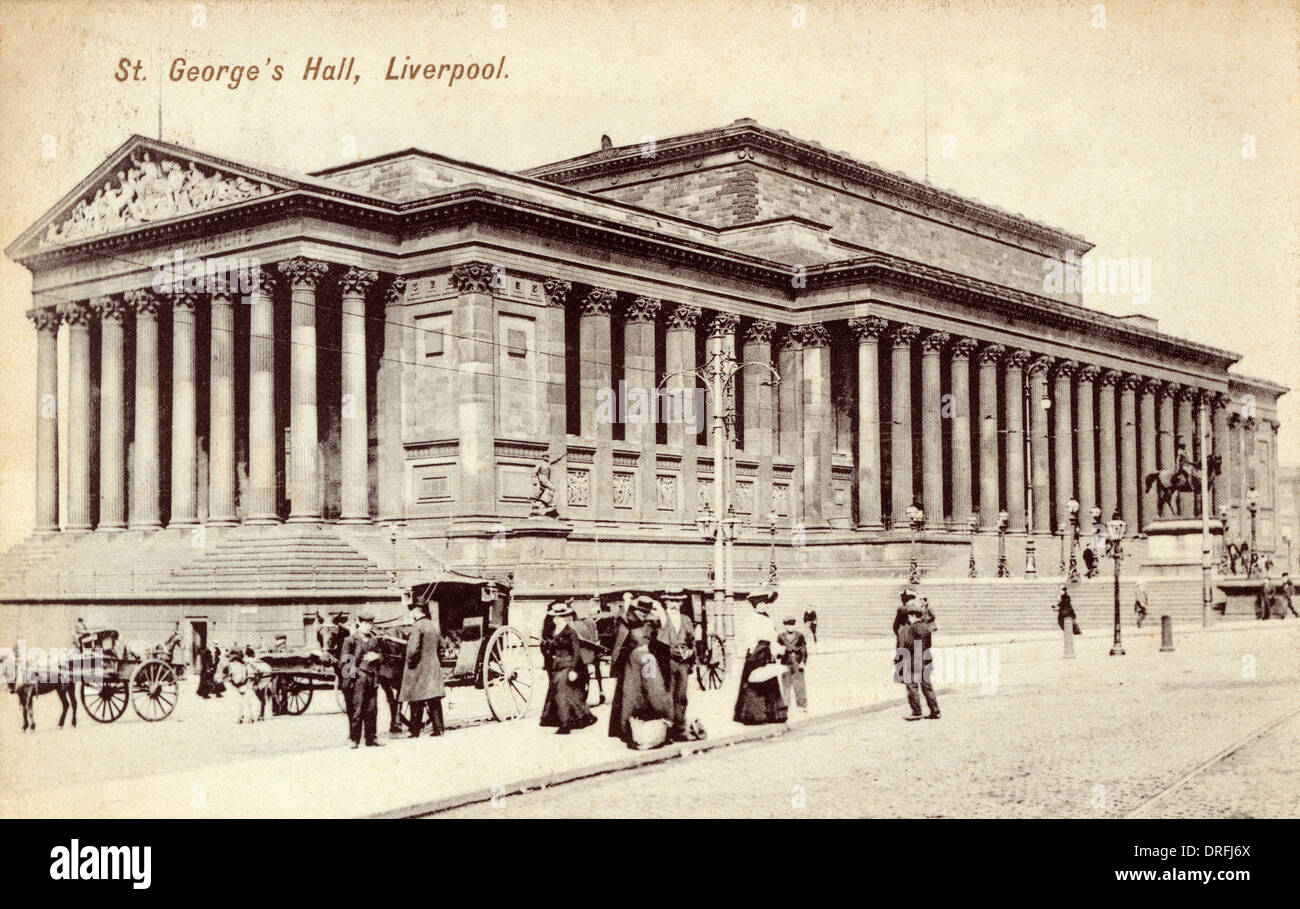 Str. Georges Hall, Liverpool, Merseyside Stockfoto