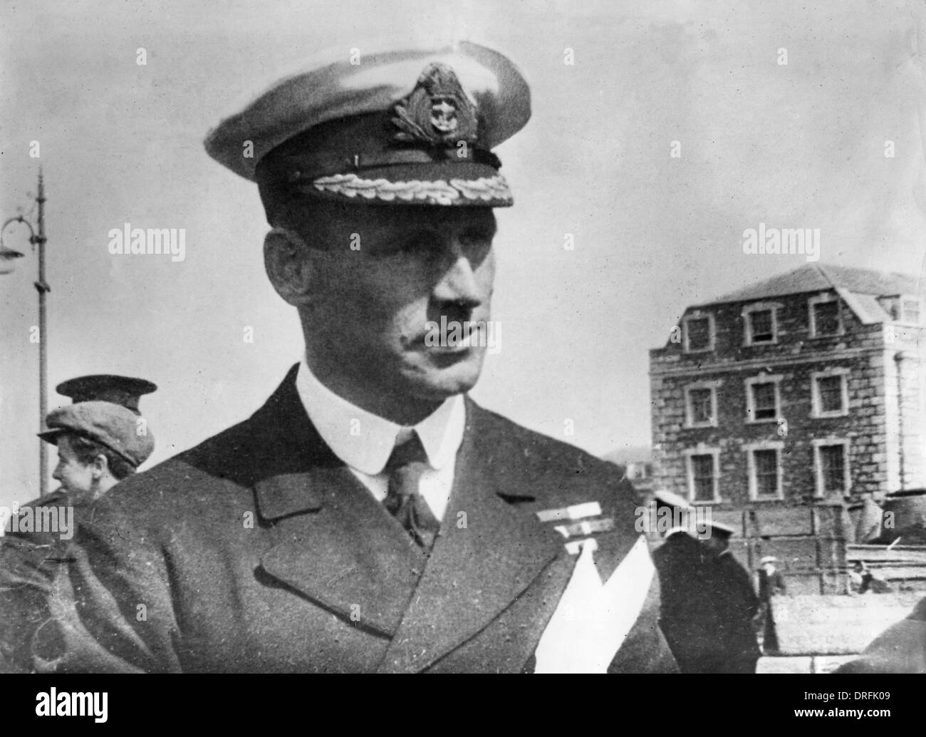 Kommandant E.R.G.R. Evans von HMS brach Stockfoto