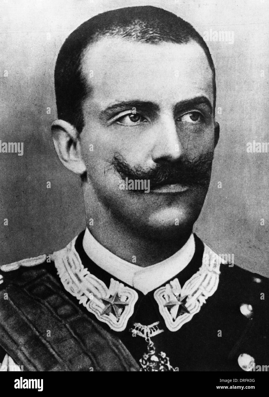 König Victor Emmanuel III von Italien Stockfoto
