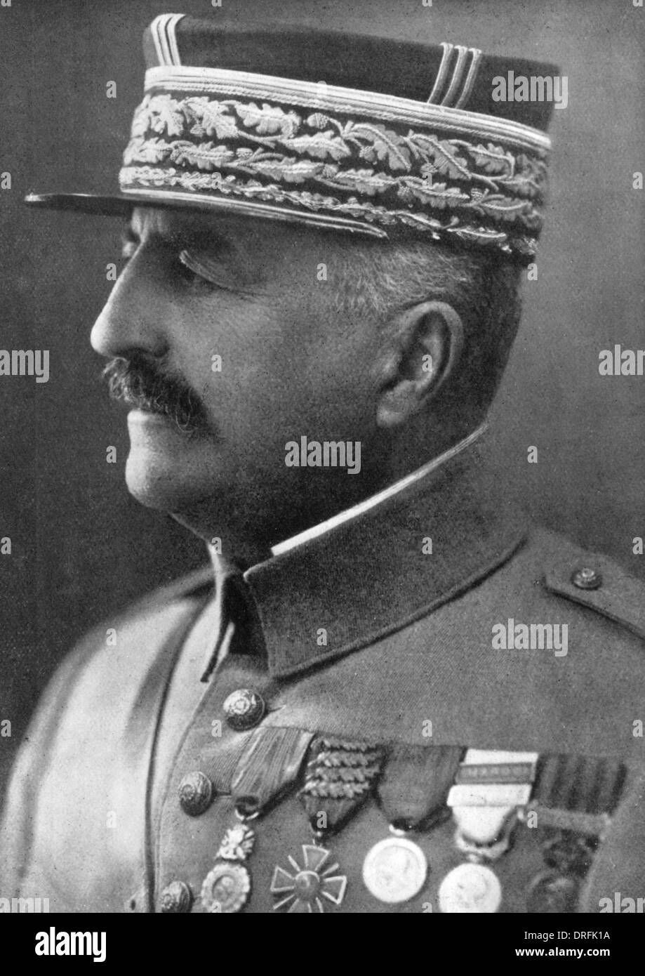 Louis Franchet d, General der französischen Armee Stockfoto