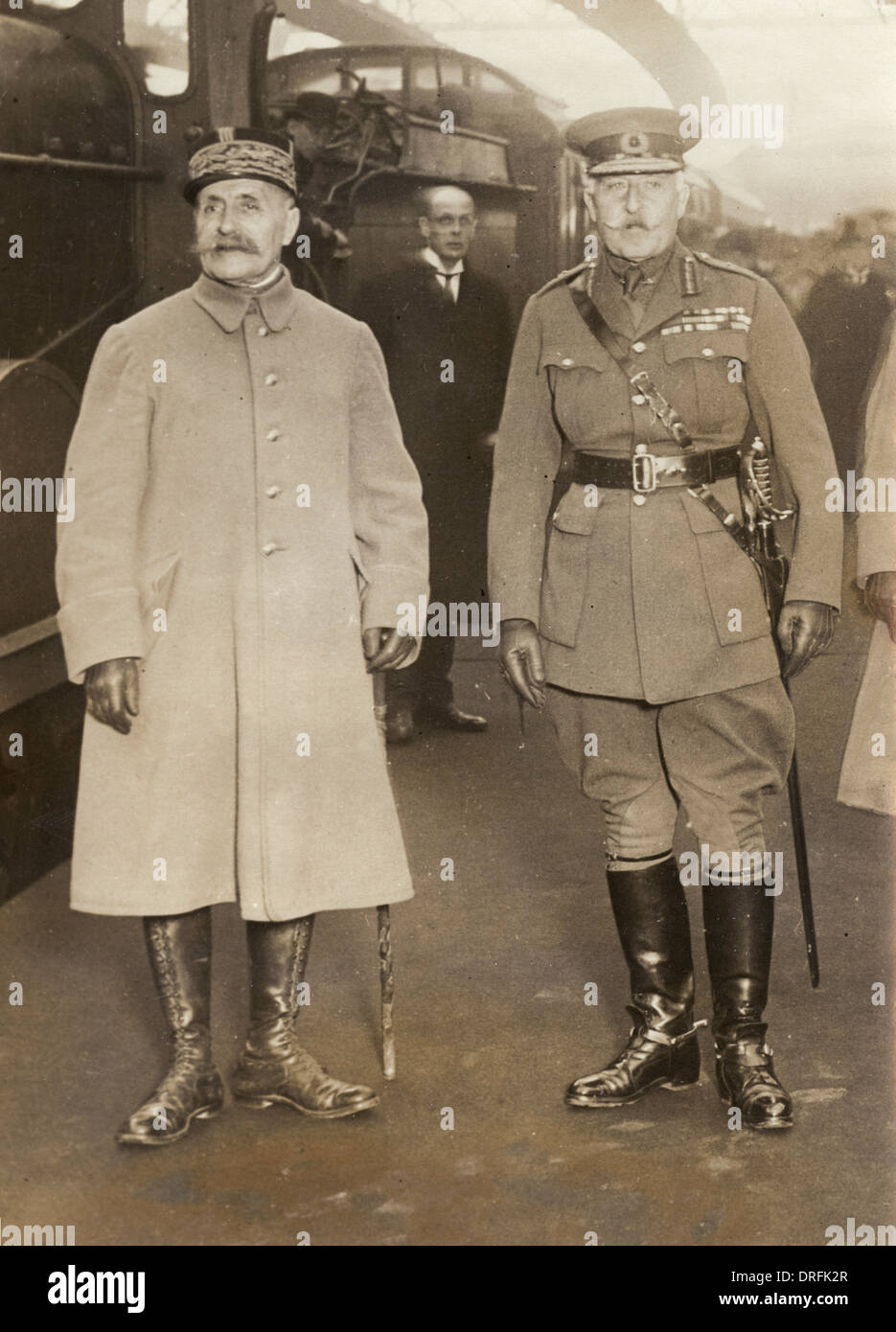 Duke of Connaught und Marschall Foch, London Stockfoto