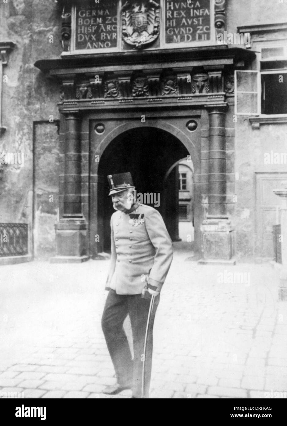 Kaiser Franz Josef von Österreich im Alter Stockfoto