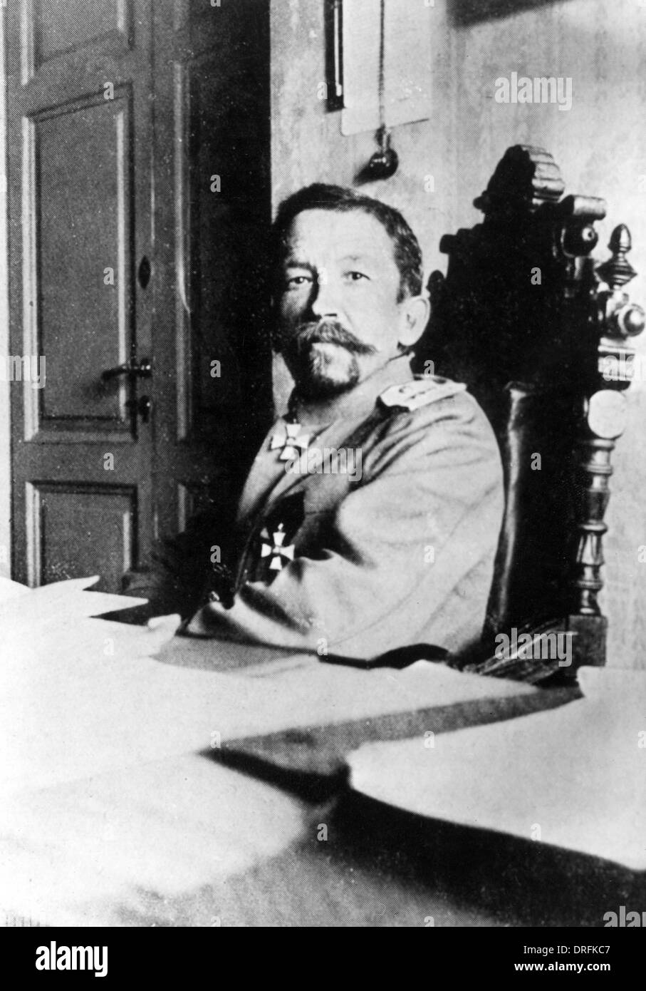 General Lavr Kornilov, Offizier in der kaiserlichen russischen Armee Stockfoto