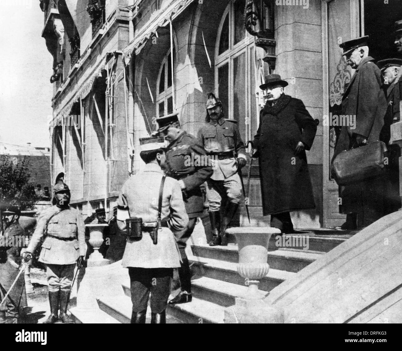 Lord Kitchener in Frankreich während WW1 Shell Krise Stockfoto