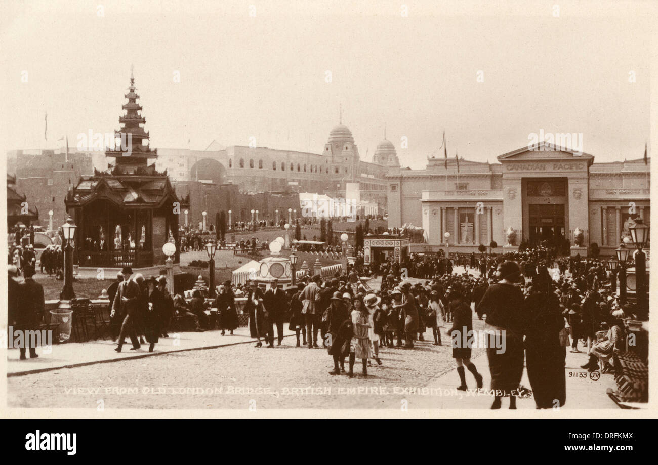 Gesamtansicht, British Empire Exhibition, Wembley Stockfoto