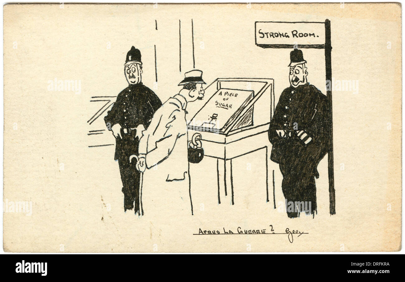 Après la Guerre Nr. 3 - WWI Postkarte von George Ranstead Stockfoto