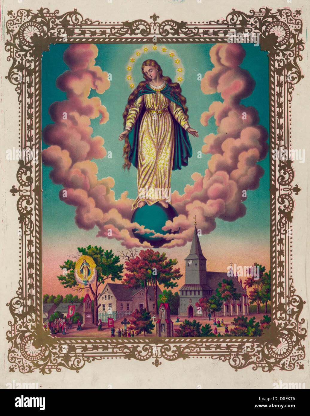 Wundersame Erscheinungen der Jungfrau Maria Stockfoto