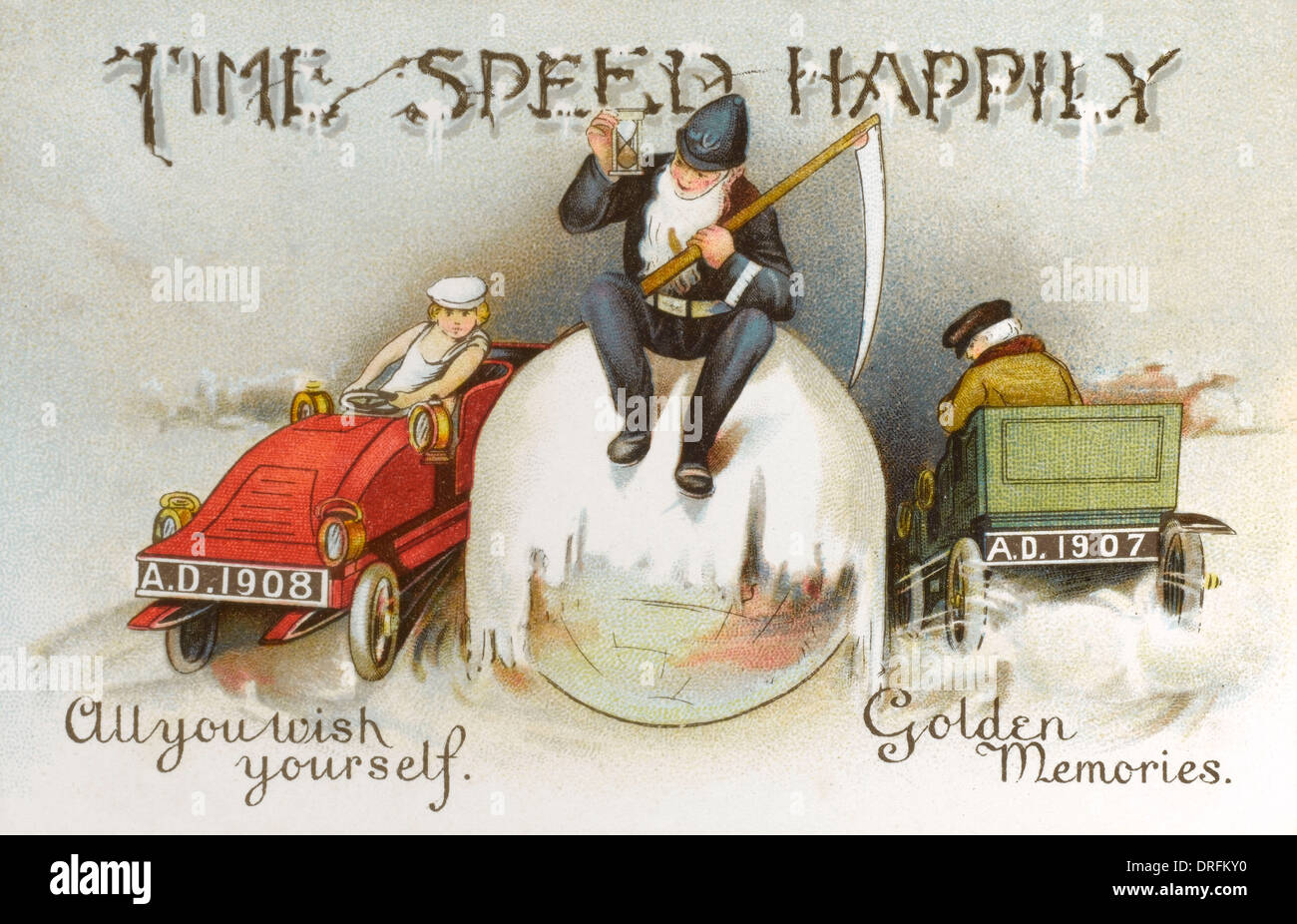 Zeit Geschwindigkeit glücklich - Autos Beschleunigung rechtlich Stockfoto