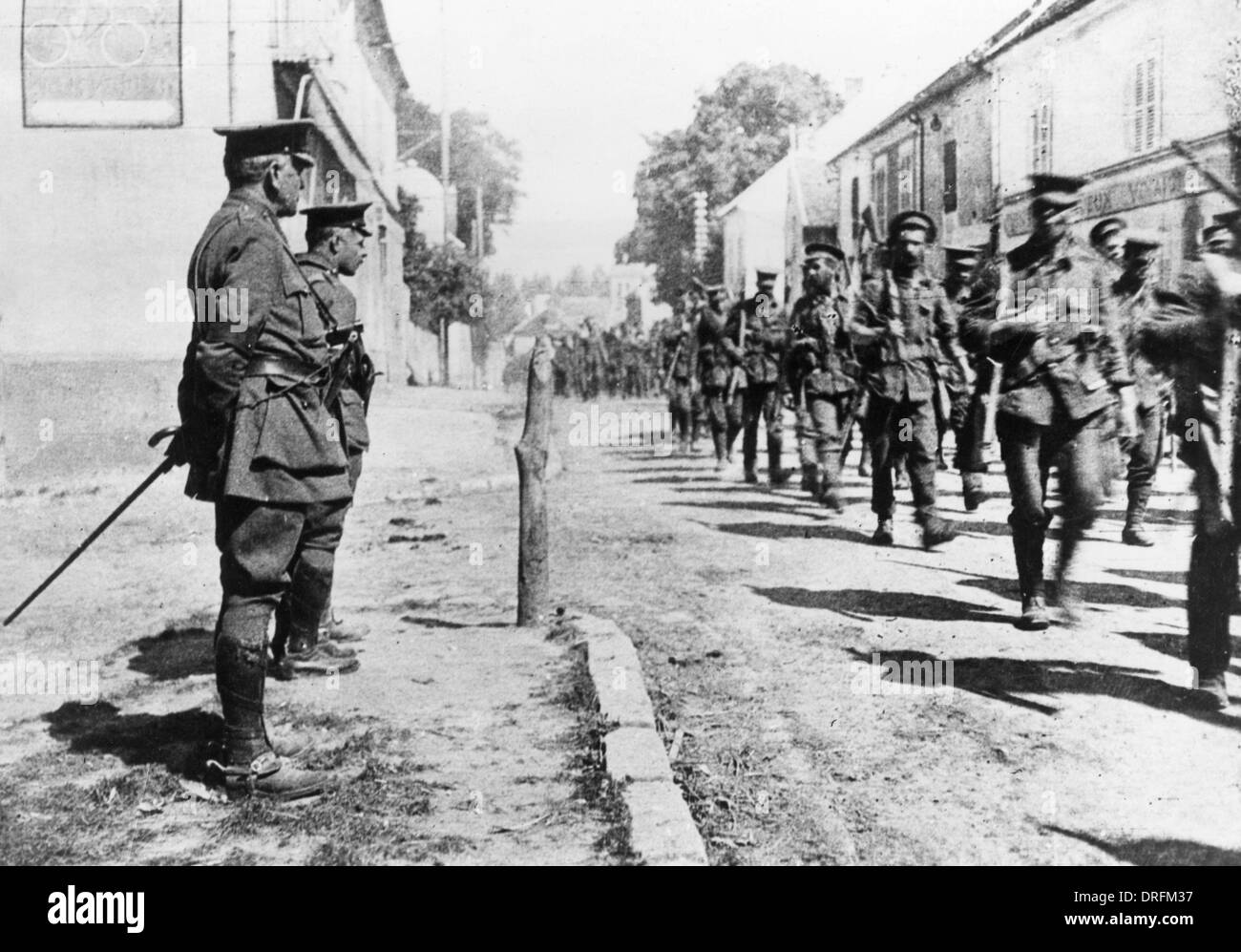 Allgemeine Monro und Colonel Malcolm, Westfront, WW1 Stockfoto