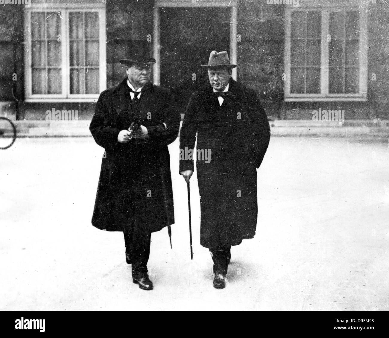 Lord Northcliff und Winston Churchill in Paris Stockfoto