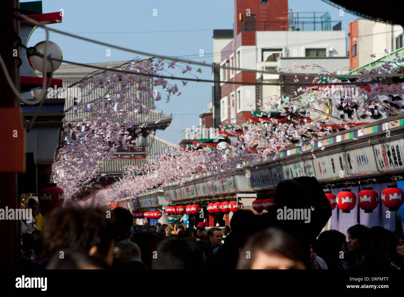 Ginza Shopping Masse Stockfoto