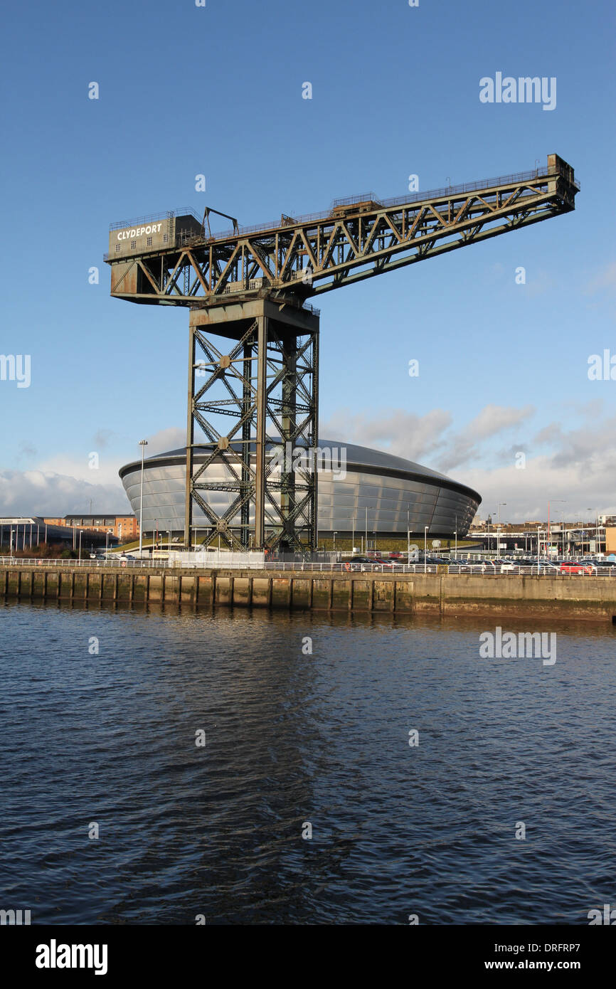 Die hydro- und finnieston Kran Glasgow Schottland Januar 2014 Stockfoto