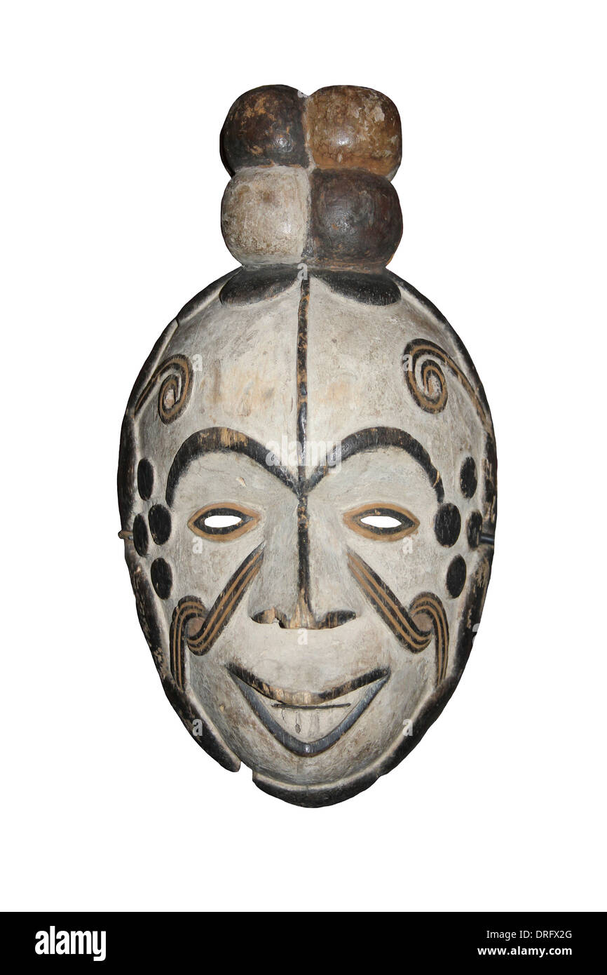 Nigerianische Igbo - Okorosia Maskerade Maske Stockfoto