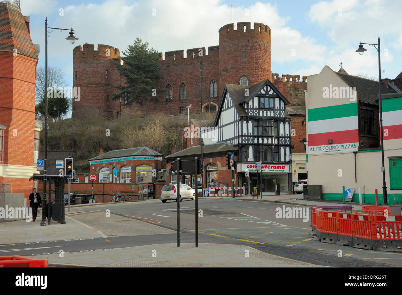 Shrewsbury Castle Stockfoto