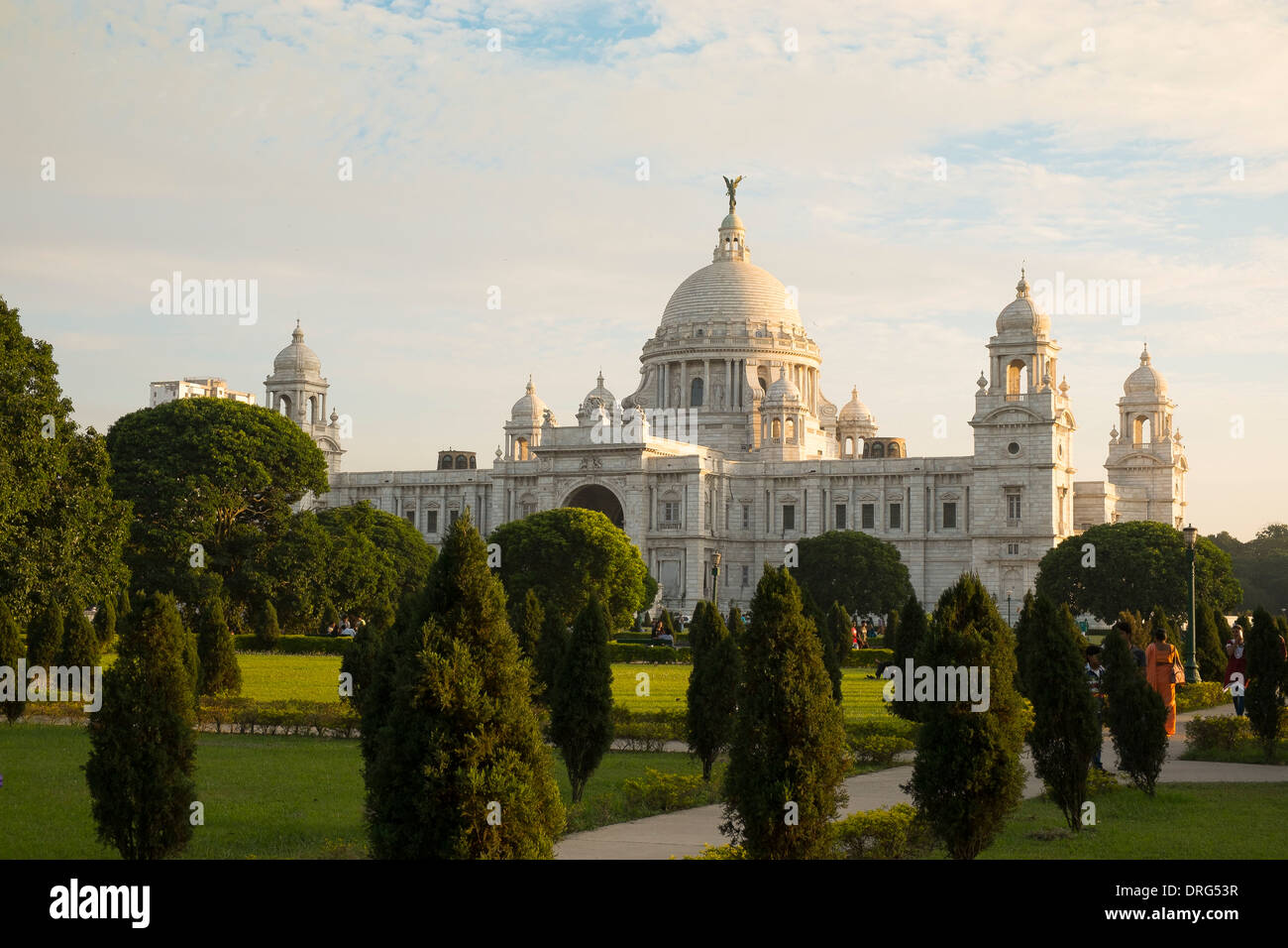 Indien, Westbengalen, Kolkata (Kalkutta) Victoria Memorial in den späten Abend Sonne Stockfoto