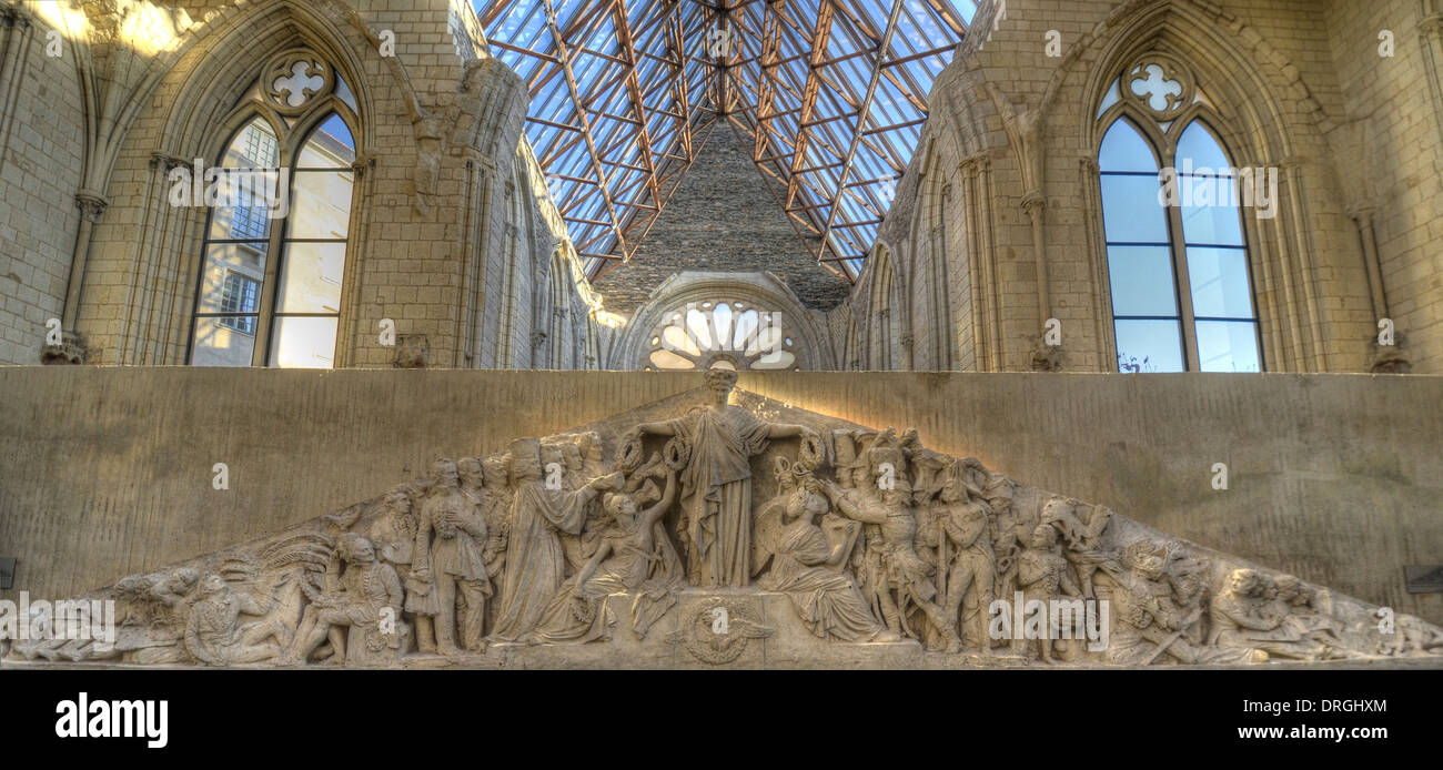 Galerie David d ' Angers Kunstmuseum, Angers an der Loire, im Département Maine-et-Loire in Frankreich. Stockfoto