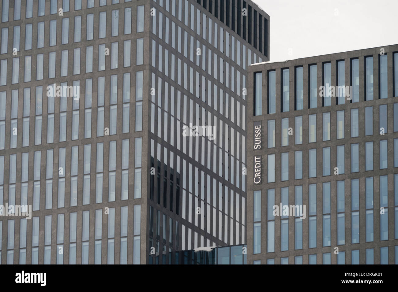 Bürogebäude der zweitgrößte Bank Credit Suisse, Schweiz in Zürich, Schweiz Stockfoto