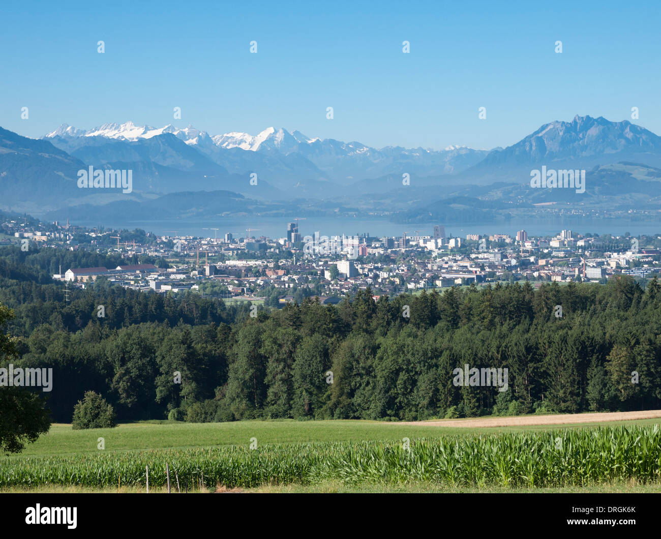 Stadt Zug, Schweiz Stockfoto