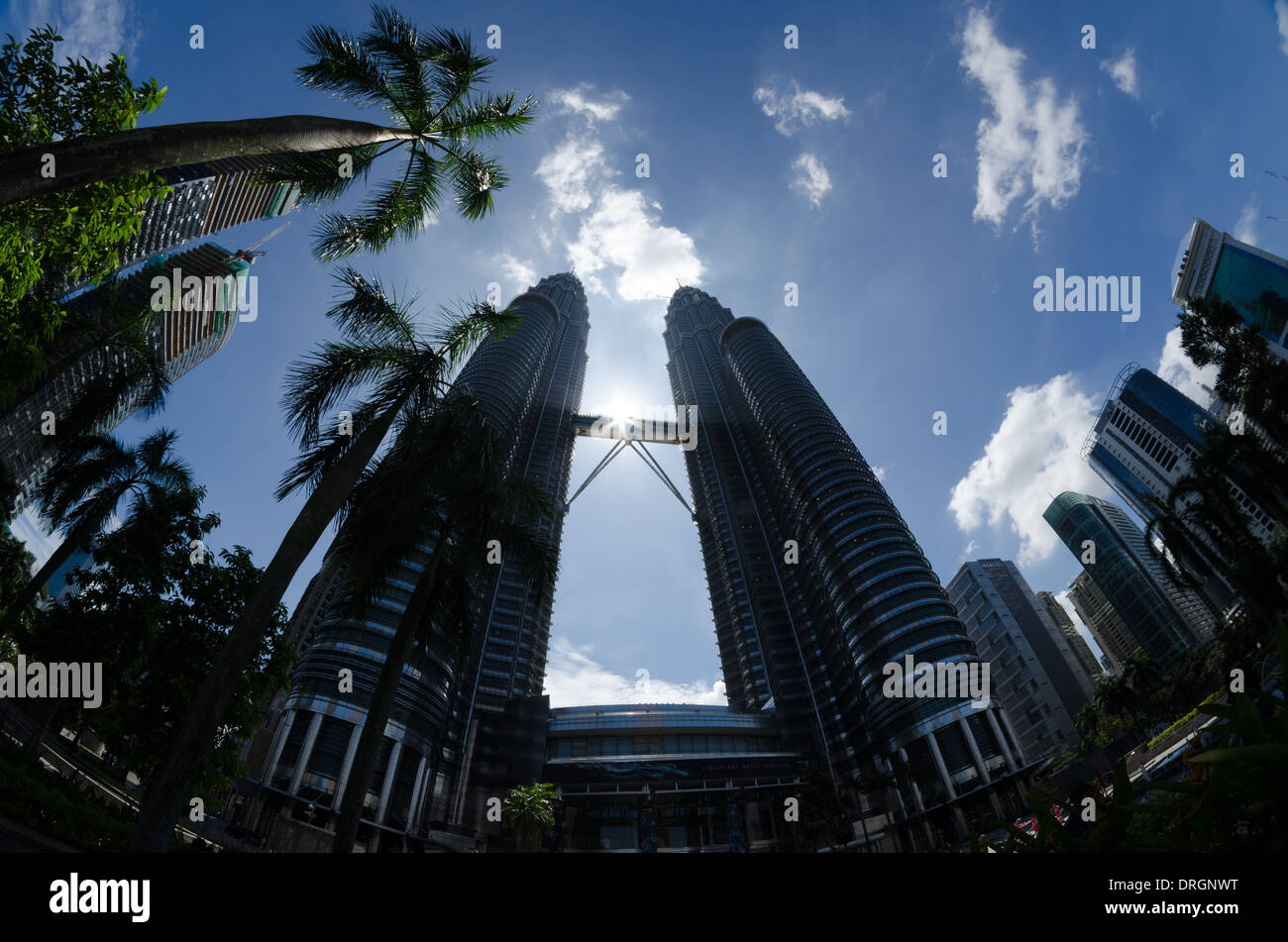 Die Petronas Twin Towers, Kuala Lumpur, Malaysia Stockfoto