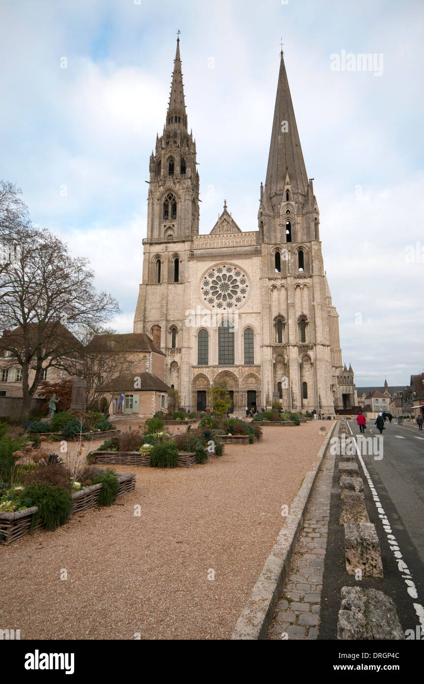 Kathedrale von Chartres in Frankreich Stockfoto