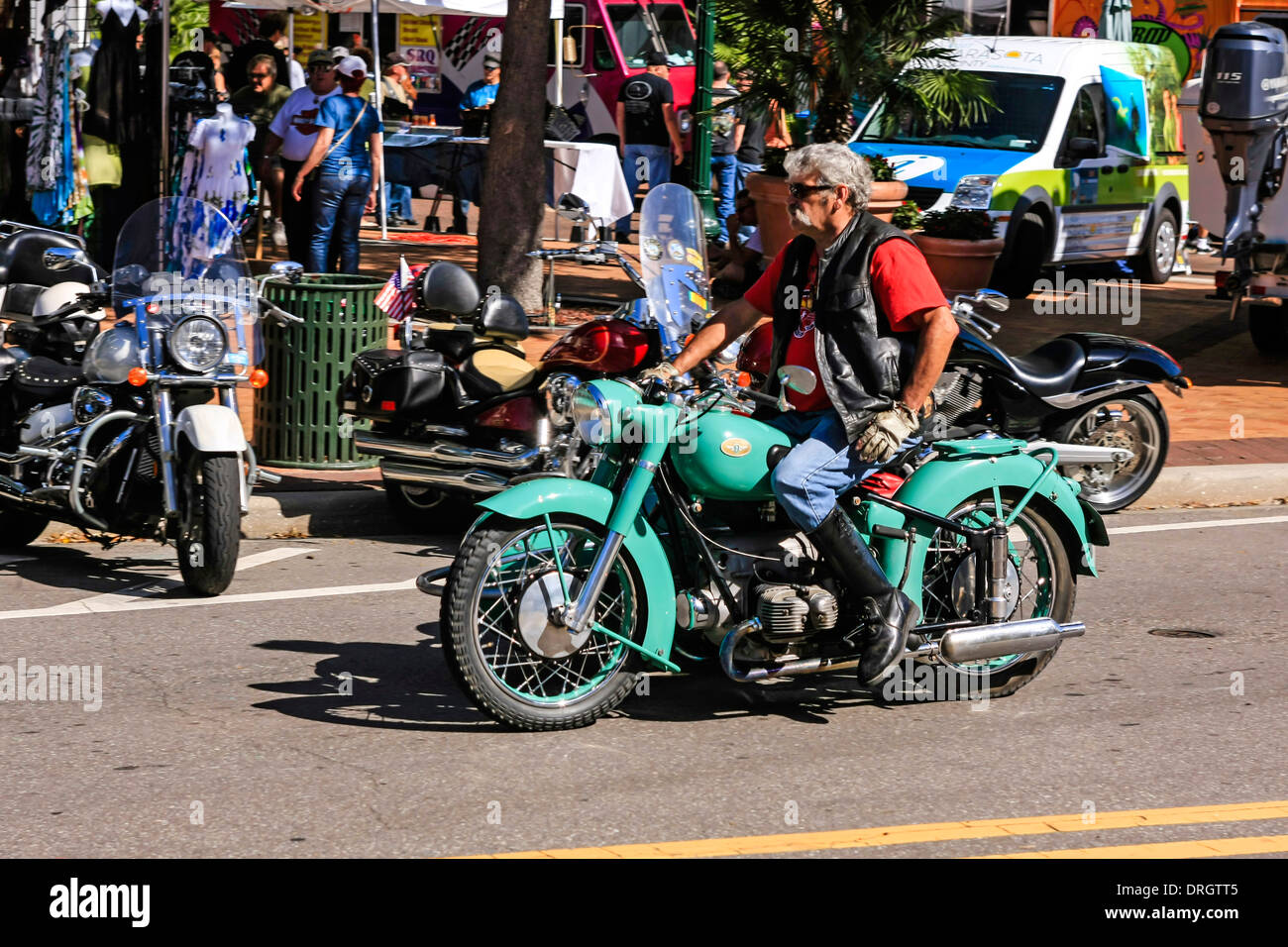 Thunder Bay Motorrad-Veranstaltung in Sarasota Florida Stockfoto