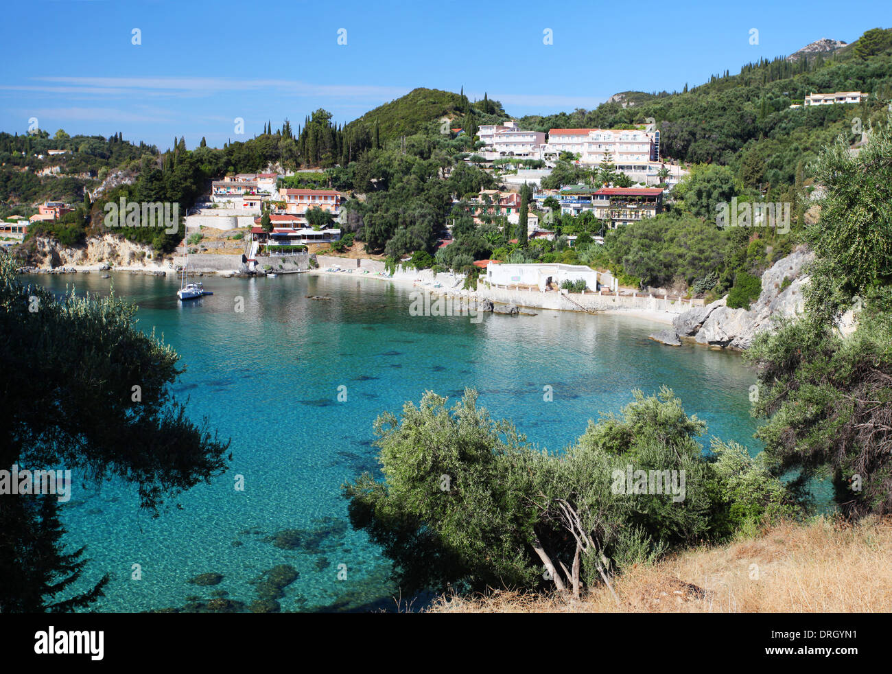 Die griechische Insel Korfu Stockfoto