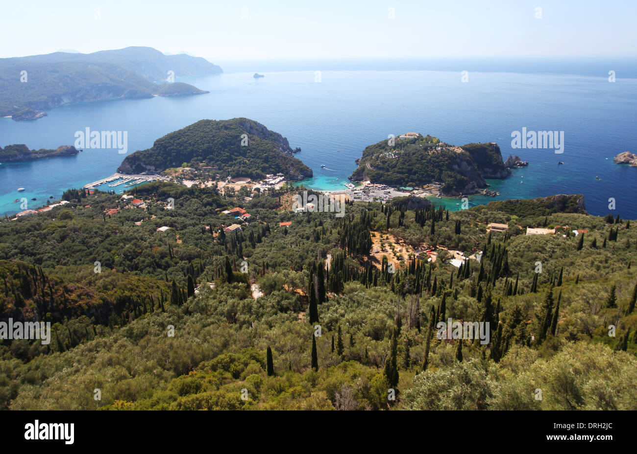 Die griechische Insel Korfu Stockfoto