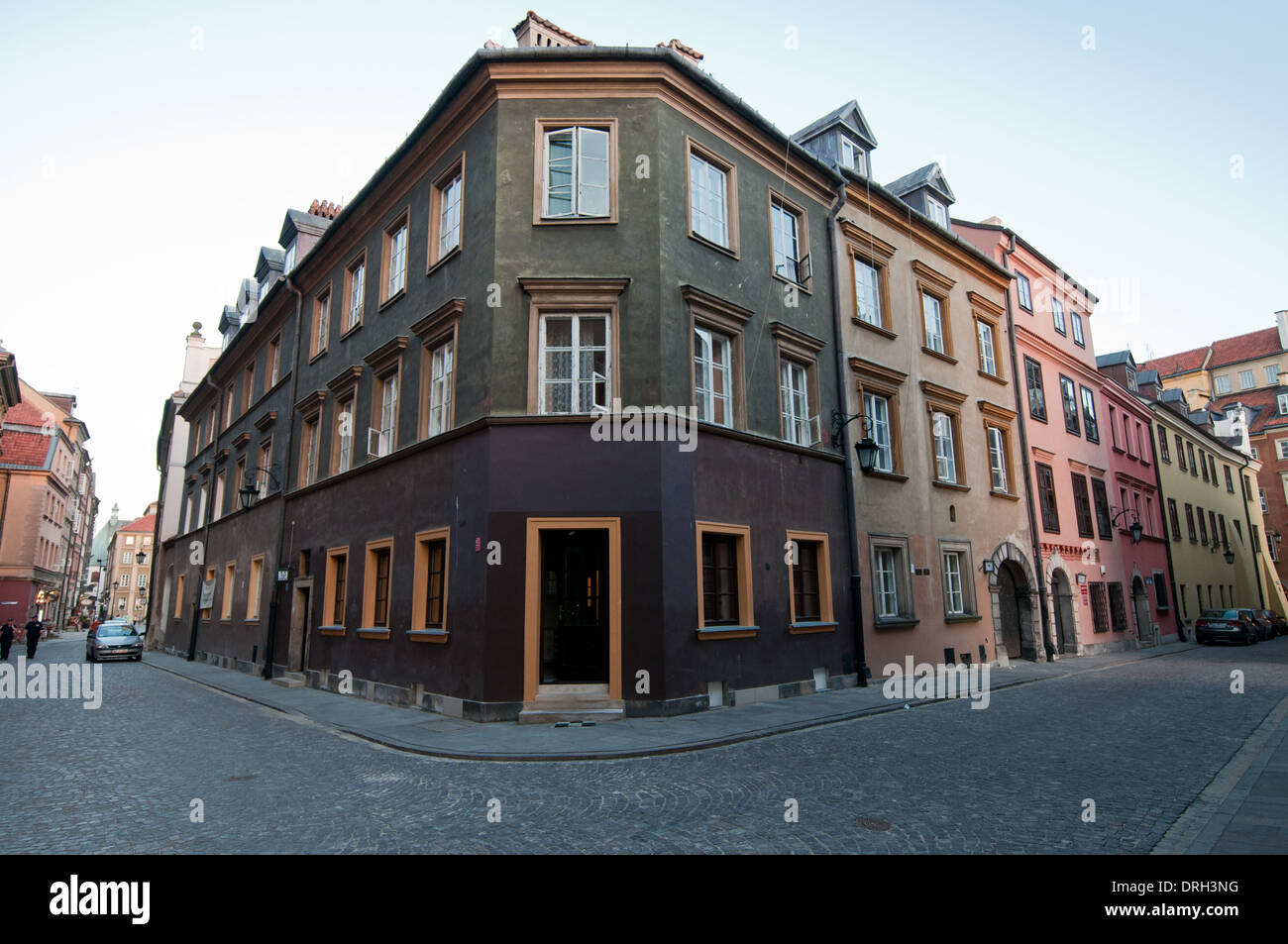 Liegenschaft befindet sich in Krzywe Kolo Street, Old Town in Warschau, Polen Stockfoto