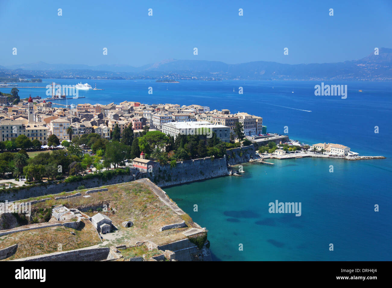 Die griechische Insel Korfu Stockfoto
