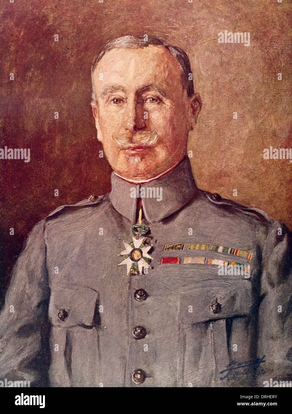 General Robert Nivelle, französischer Offizier, WW1 Stockfoto