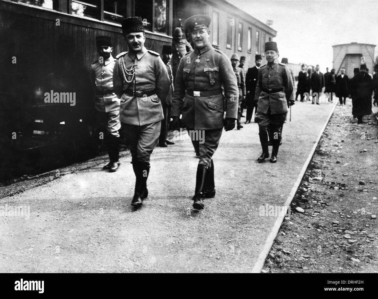 Enver Pascha und ein deutscher Offizier, WW1 Stockfoto