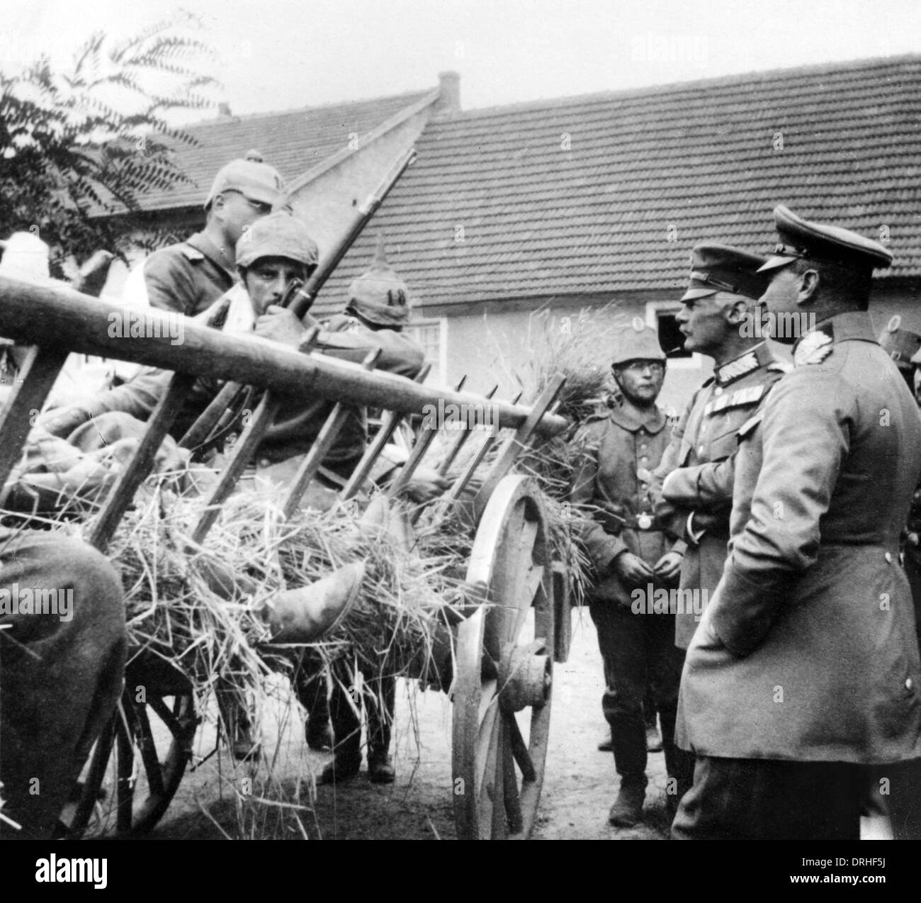 Kronprinz Rupprecht von Bayern und General Krafft Stockfoto
