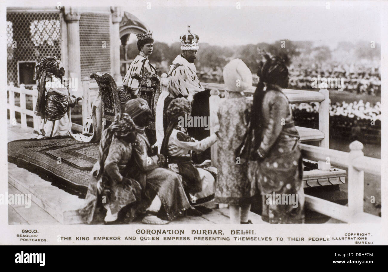 Die Krönung Durbar, Delhi - George V - 1911 Stockfoto