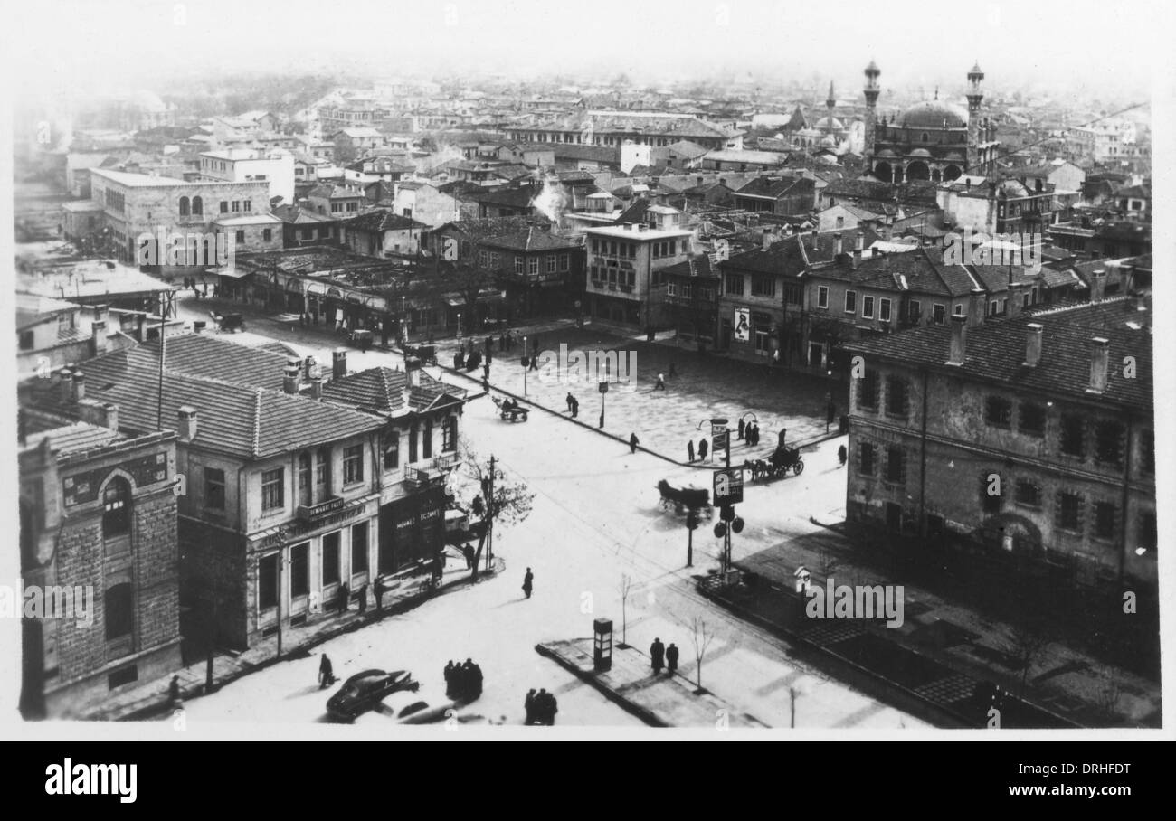 Konya, Türkei - Blick in Richtung der Aziziye Moschee Stockfoto