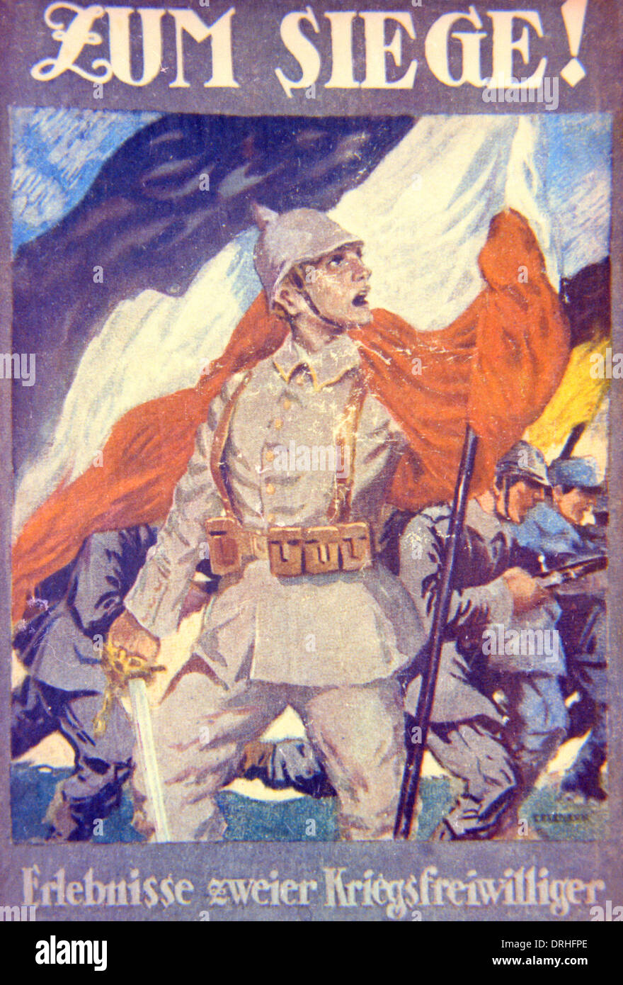 Cover-Design, während des deutschen Krieges Geschichte, WW1 Stockfoto