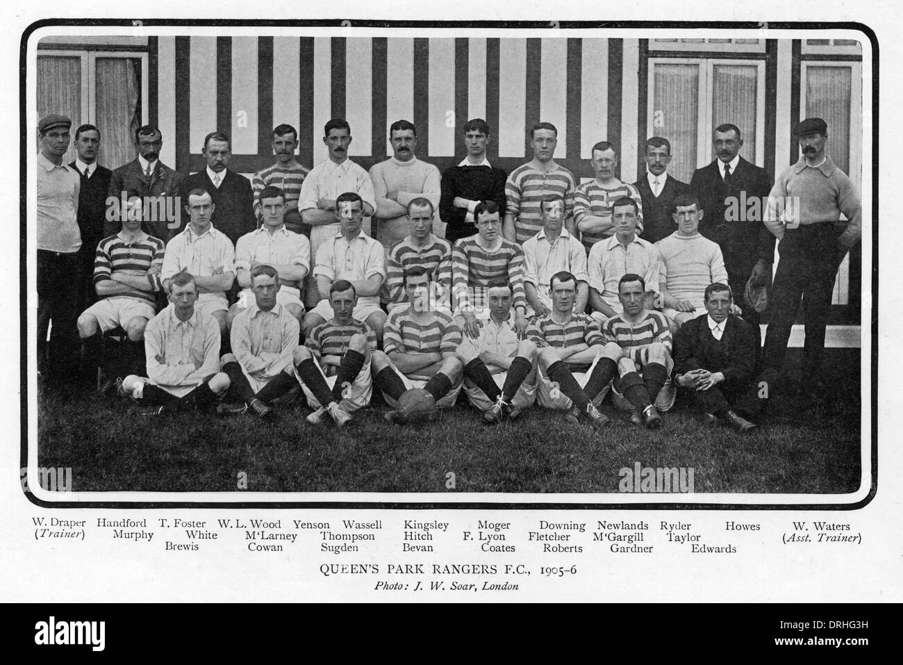 Queens Park Rangers - Mannschaftsfoto Saison 1905-6 Stockfoto