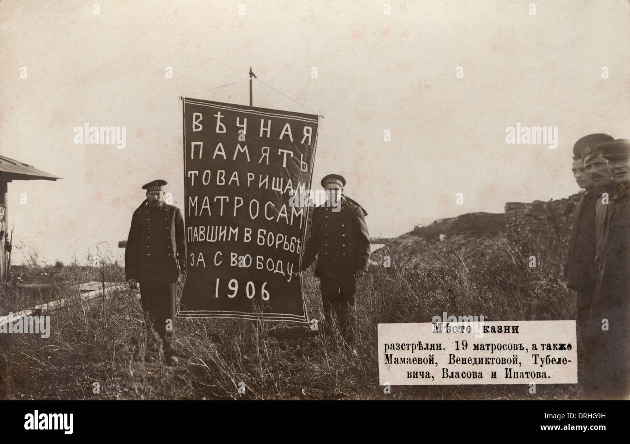 1906 Aufstand durch russische Matrosen auf Suomenlinna Stockfoto
